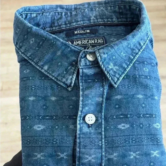 American Rag 100% Cotton Men’s Button Down Shirt - Picture 2 of 4